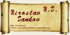 Miroslav Dankov vizit kartica